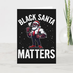 Afro-Amerikaanse kerstman kerst pyjama heren Kaart