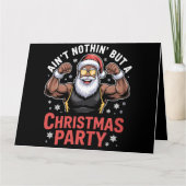 Afro-Amerikaanse kerstman kerst pyjama Kaart (Voorkant)