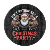 Afro-Amerikaanse kerstman kerst pyjama Snijplank (Voorkant)