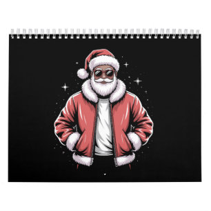 Afro-Amerikaanse Kerstman Kerstmis Pyjama Cool Zwa Kalender