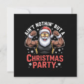 Afro-Amerikaanse kerstman kerstpyjama Feestdagenkaart (Voorkant)
