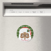 Afro-Amerikaanse Kerstman Kerstvakantie Magneet (Insitu (Vaatwasser))