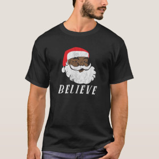 Afro-Amerikaanse kerstman zweet T-shirt