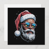 Afro-Amerikaanse Kerstmis Pyjama Kerstmis Afro Ker Feestdagenkaart (Voorkant / Achterkant)