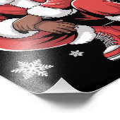 Afro-Amerikaanse Kerstmis Pyjama Kerstmis Afro Ker Foto Afdruk (Hoek)
