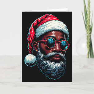 Afro-Amerikaanse Kerstmis Pyjama Kerstmis Afro Ker Kaart
