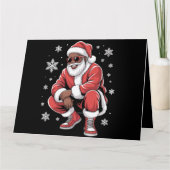 Afro-Amerikaanse Kerstmis Pyjama Kerstmis Afro Ker Kaart (Voorkant)