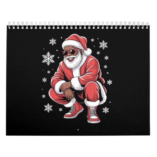 Afro-Amerikaanse Kerstmis Pyjama Kerstmis Afro Ker Kalender (Hoes)