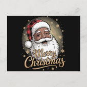 Afro-Amerikaanse Kerstmis Pyjama's Sinterklaas  Feestdagenkaart (Voorkant)