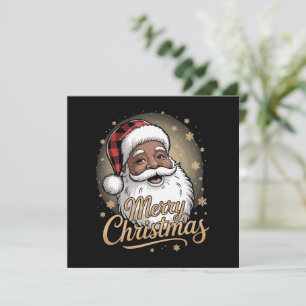Afro-Amerikaanse Kerstmis Pyjama's Sinterklaas Kaart