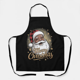 Afro-Amerikaanse kerstpyjama's Sinterklaas Schort
