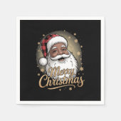 Afro-Amerikaanse kerstpyjama's Sinterklaas  Servet (Voorkant)