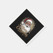 Afro-Amerikaanse kerstpyjama's Sinterklaas  Servet (Hoek)