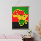 Afro-Amerikaanse Key Wood Topped Wall Tapestry Hangend Wandkleed (Slaapkamer)