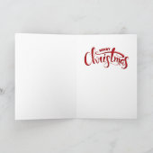 Afro-Amerikaanse kind kerst Kaart (Binnen)