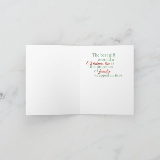 Afro-Amerikaanse kind kerst Kaart (Binnen)