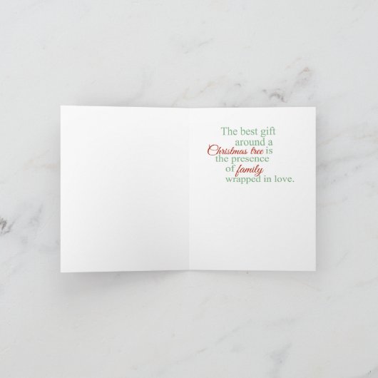 Afro-Amerikaanse kind kerst Kaart (Binnen)