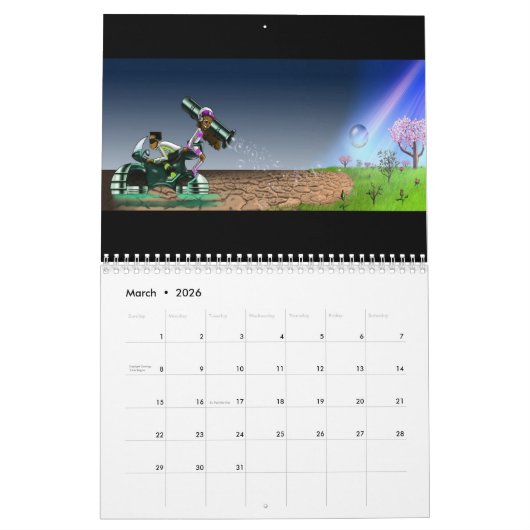 Afro-Amerikaanse Kinder 2026 Kalender (Mar 2026)