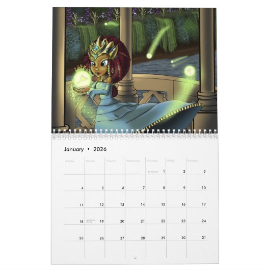 Afro-Amerikaanse Kinder 2026 Kalender (Jan 2026)