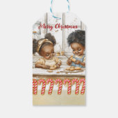 Afro-Amerikaanse Kinderen Cadeautags Cadeaulabel (Achterkant)