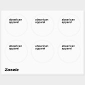 Afro-Amerikaanse kleding Ronde Sticker (Vel)