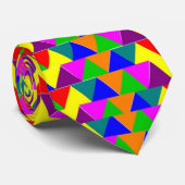 Afro-Amerikaanse kleurrijke piramides Stropdas (Opgerold)