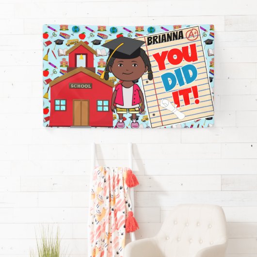 Afro-Amerikaanse kleuterschool Afstuderen Banner | (Insitu)