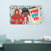 Afro-Amerikaanse kleuterschool Afstuderen Banner | (Beurs)