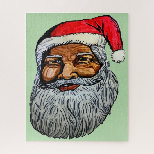 AFRO-AMERIKAANSE KRIS KRINGLE LEGPUZZEL (Verticaal)