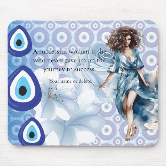 Afro-Amerikaanse Lady baas succes Muismat (Voorkant)