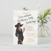 Afro-Amerikaanse LBD Verjaardag Kaart (Staand voorkant)