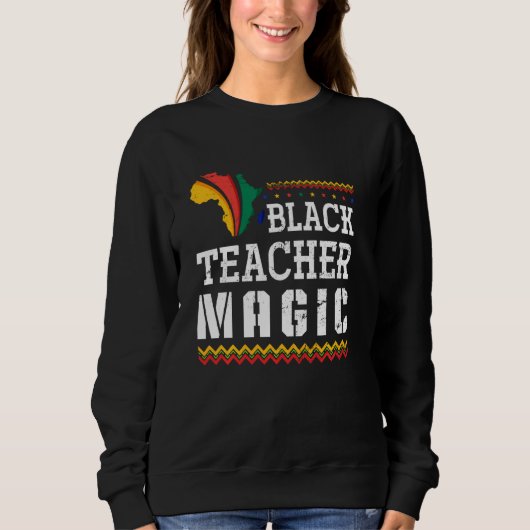 Afro-Amerikaanse leraar Afro Bhm Black History M Trui (Voorkant)
