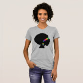 Afro-Amerikaanse LGBTQ+ Feminist T-shirt (Voorkant volledig)