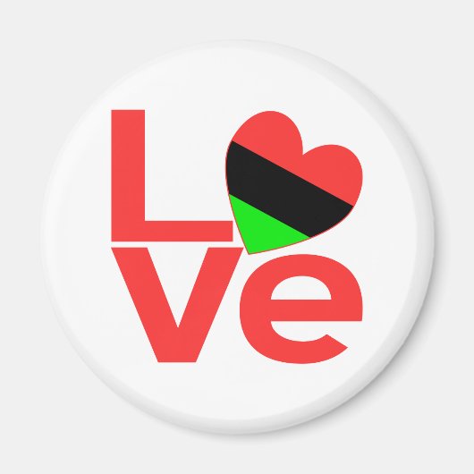Afro-Amerikaanse LIEFDE Magneet (Voorkant)