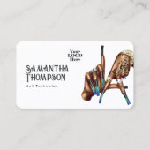 Afro-Amerikaanse Los Angeles Manicure Salon Visitekaartje (Voorkant)