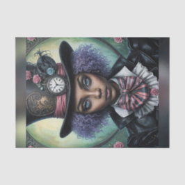 Afro-Amerikaanse Mad Hatter Decoupage Papier