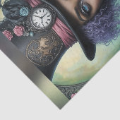 Afro-Amerikaanse Mad Hatter Decoupage Papier (Detail)