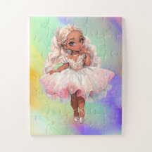 Afro-Amerikaanse Magische Regenboog Ballerina Legp