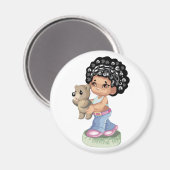 Afro-Amerikaanse magneet (Voorkant / Achterkant)