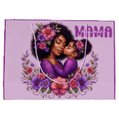 Afro-Amerikaanse Mama & Dochter Moederdag Groot Cadeauzakje (Achterkant)