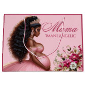 Afro-Amerikaanse Mama om Roze & Goud te zijn Groot Cadeauzakje (Voorkant)