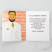 Afro-Amerikaanse man vrolijk kerstfeest Kaart (Binnen)