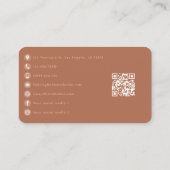 Afro-Amerikaanse manicure salon QR-code Visitekaartje (Achterkant)