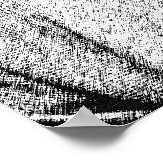 Afro-Amerikaanse mannelijke pentekening Poster (Hoek)