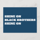 Afro-Amerikaanse Mannen Motivatie Briefkaart (Voorkant)