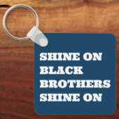 Afro-Amerikaanse Mannen Motivatie Sleutelhanger (Voorkant)