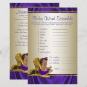 Afro-Amerikaanse meisje baby shower spellen (Voorkant / Achterkant)