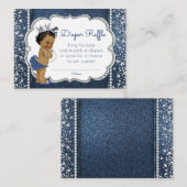 Afro-Amerikaanse meisje luier loterij tickets Informatiekaartje (Voorkant / Achterkant)