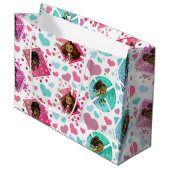 Afro-Amerikaanse meisjes en geometrische vormen Groot Cadeauzakje (Voorkant Gekanteld)