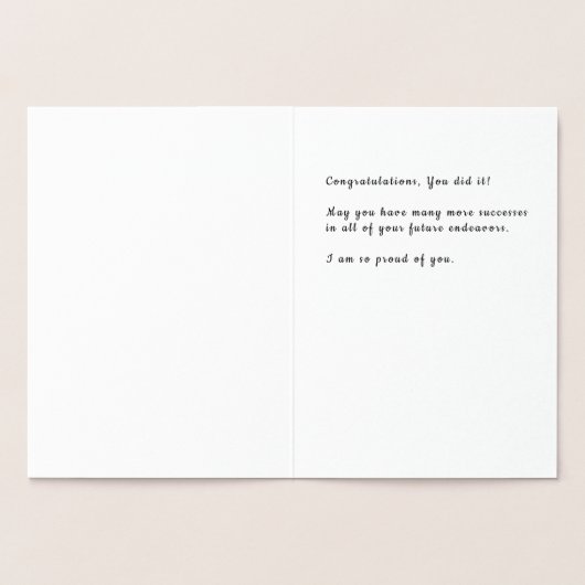 Afro-Amerikaanse meisjes gouden Afstuderen Folie Kaarten (Binnen)